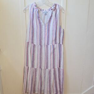 Tommy Bahama Pink and Blue Striped Garment